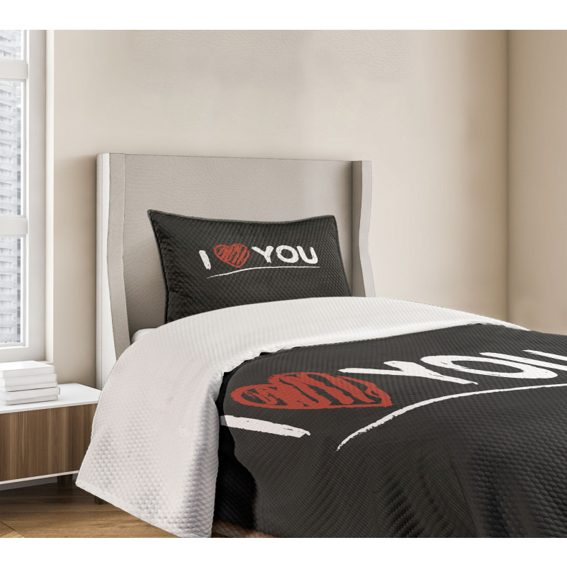 Cartoon Blackboard Bedspread Set