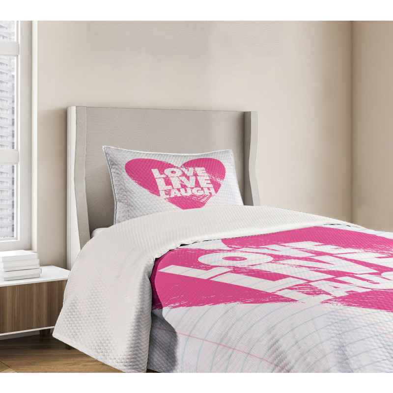 Notebook Words Bedspread Set