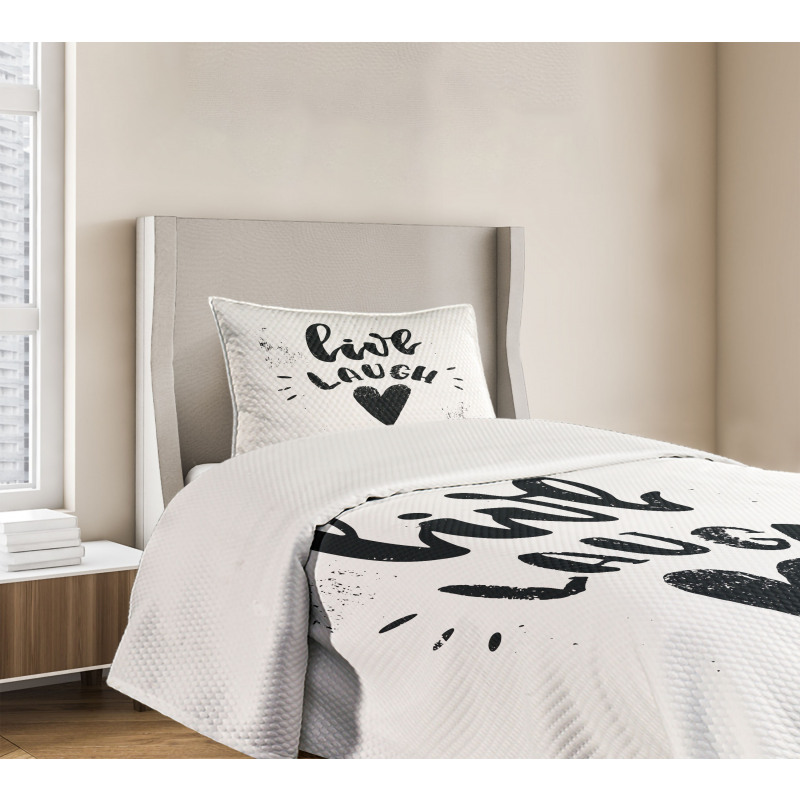 Retro Message Bedspread Set