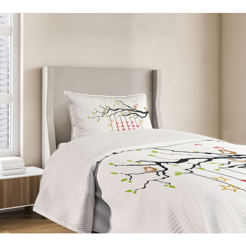 Couple of Birds Bedspread Set