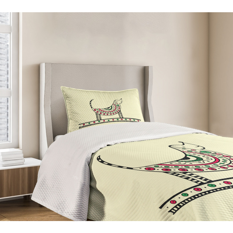 Dog Sketch Bedspread Set