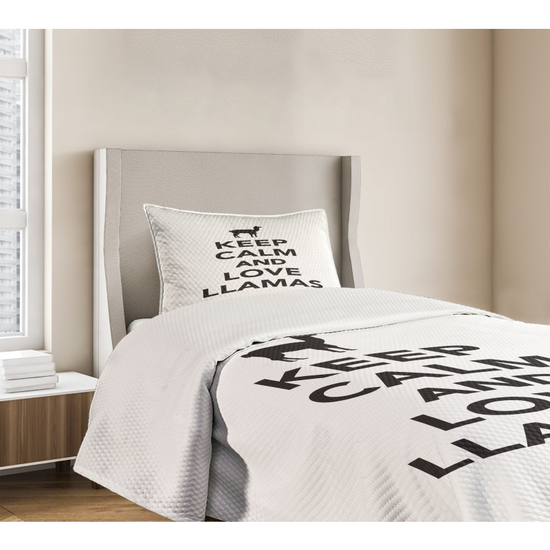 Pop Culture Phrase Design Bedspread Set