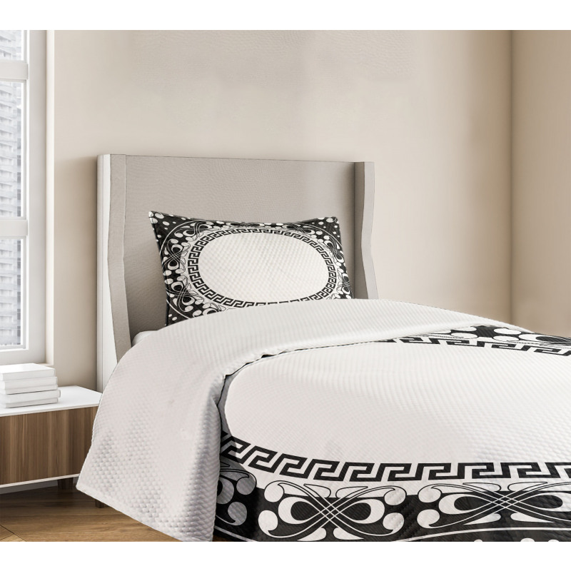 Spirals Swirls Circle Bedspread Set