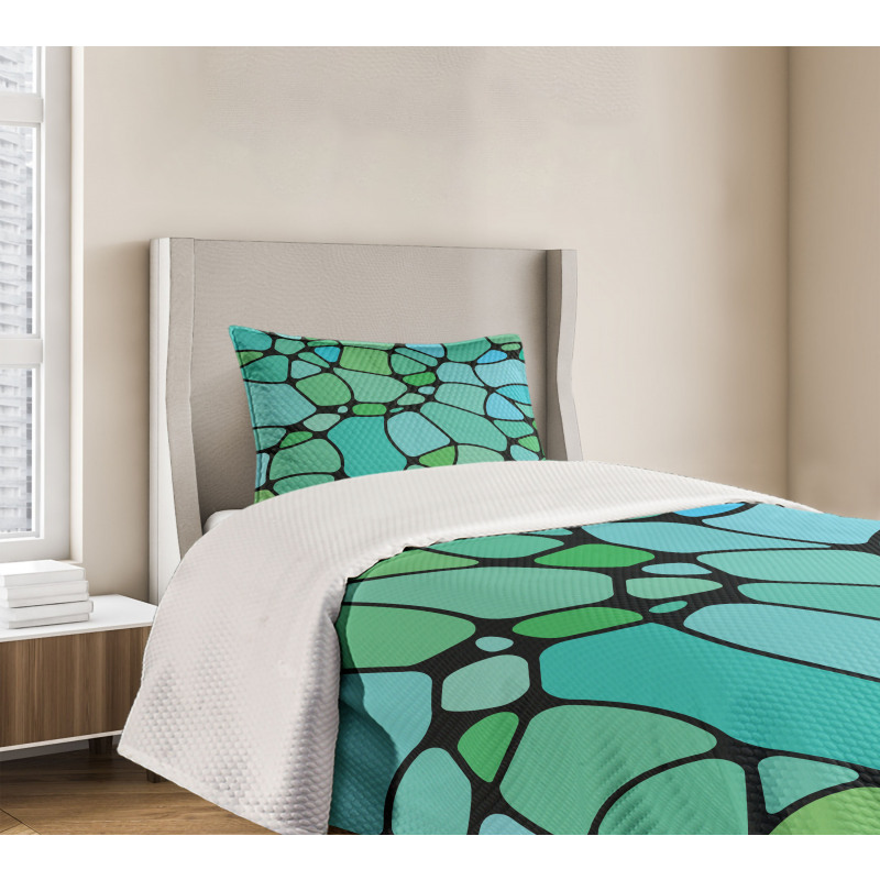 Mosaic Abstract Composition Bedspread Set