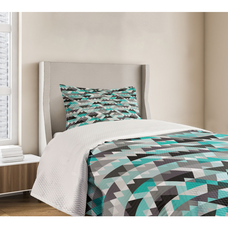 Zig Zag Mosaic Bedspread Set