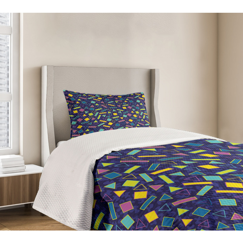 Retro 80s Memphis Fashion Bedspread Set