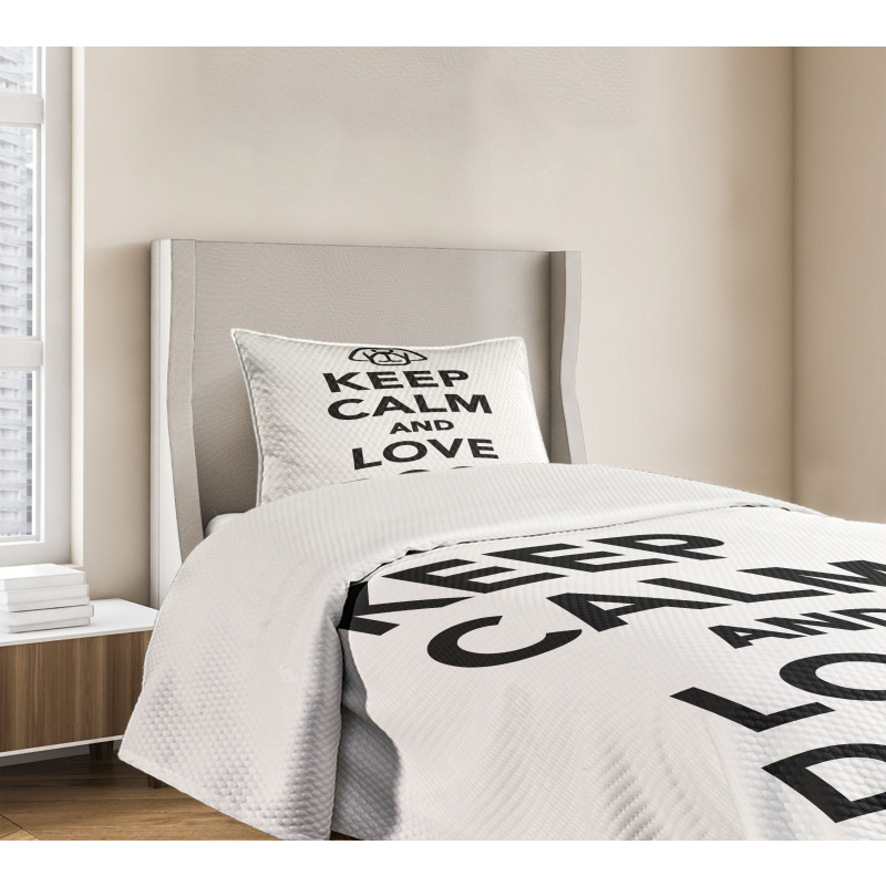 Words for Dog Lovers Bedspread Set