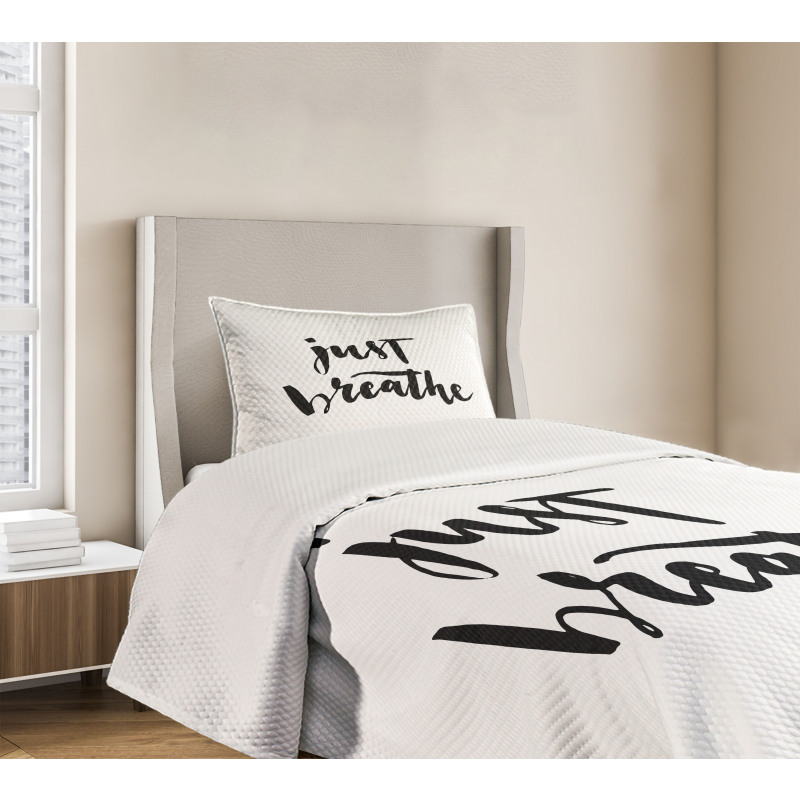 Modern Lettering Bedspread Set