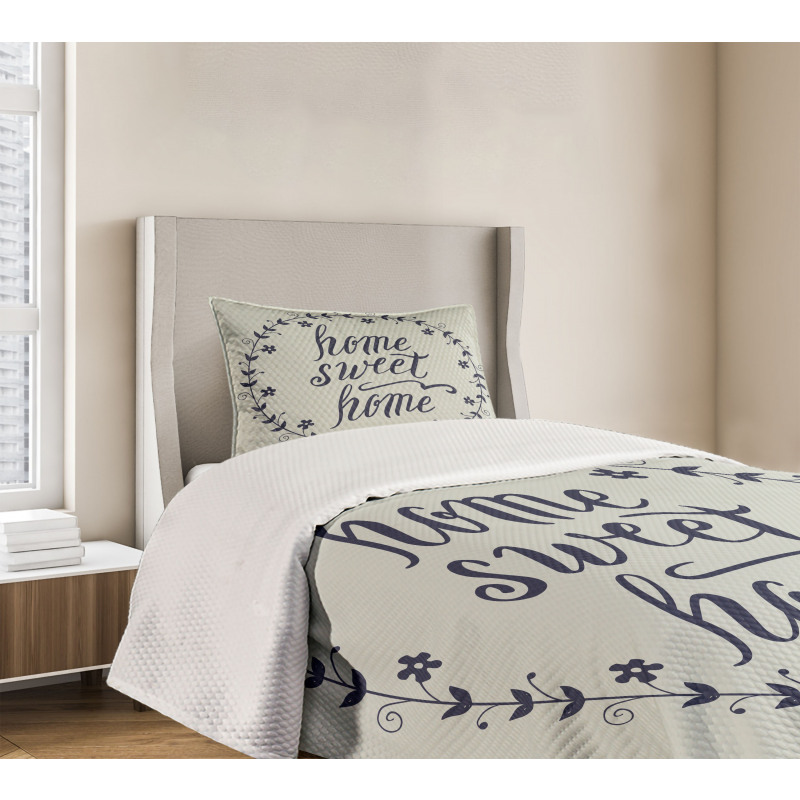 Hand Written Text Bedspread Set