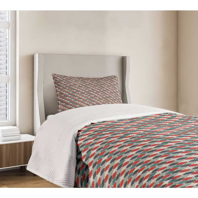 Geometric Mosaic Tile Bedspread Set