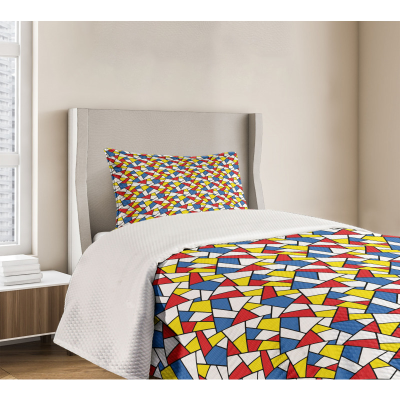 Colorful Stained Glass Bedspread Set