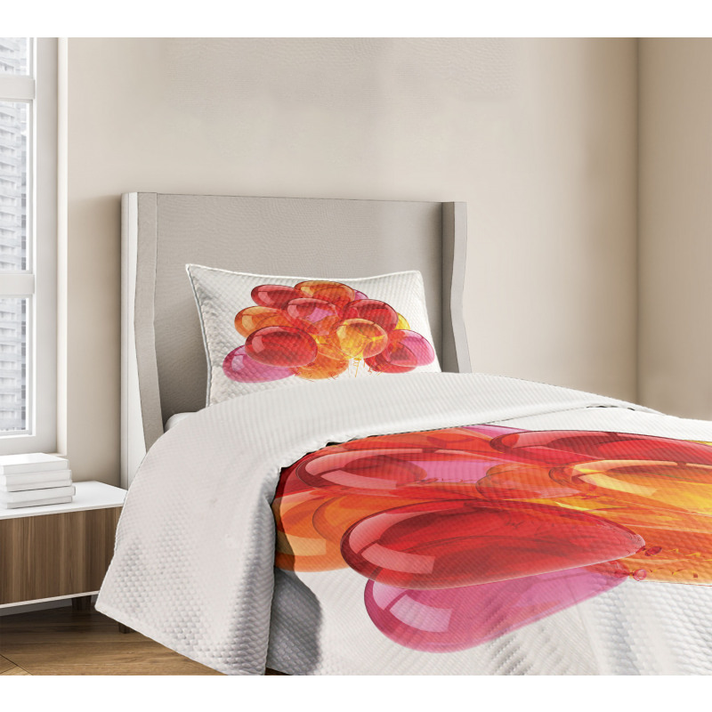 Warm Balloons Bedspread Set