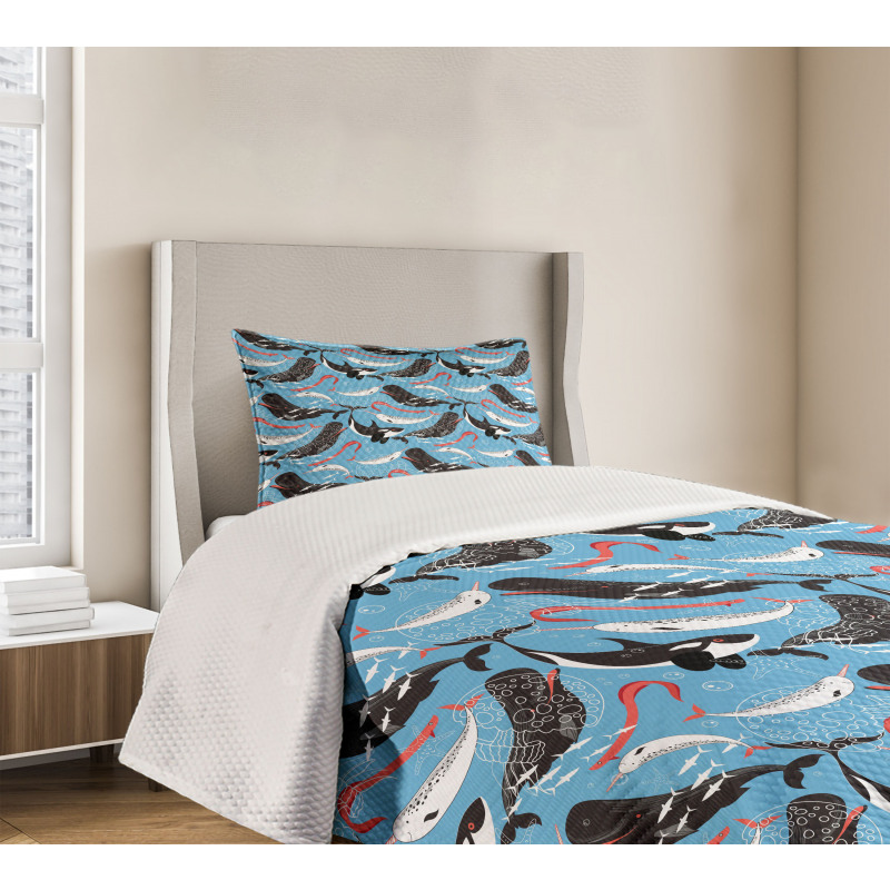 Arctic Ocean Fauna Bedspread Set