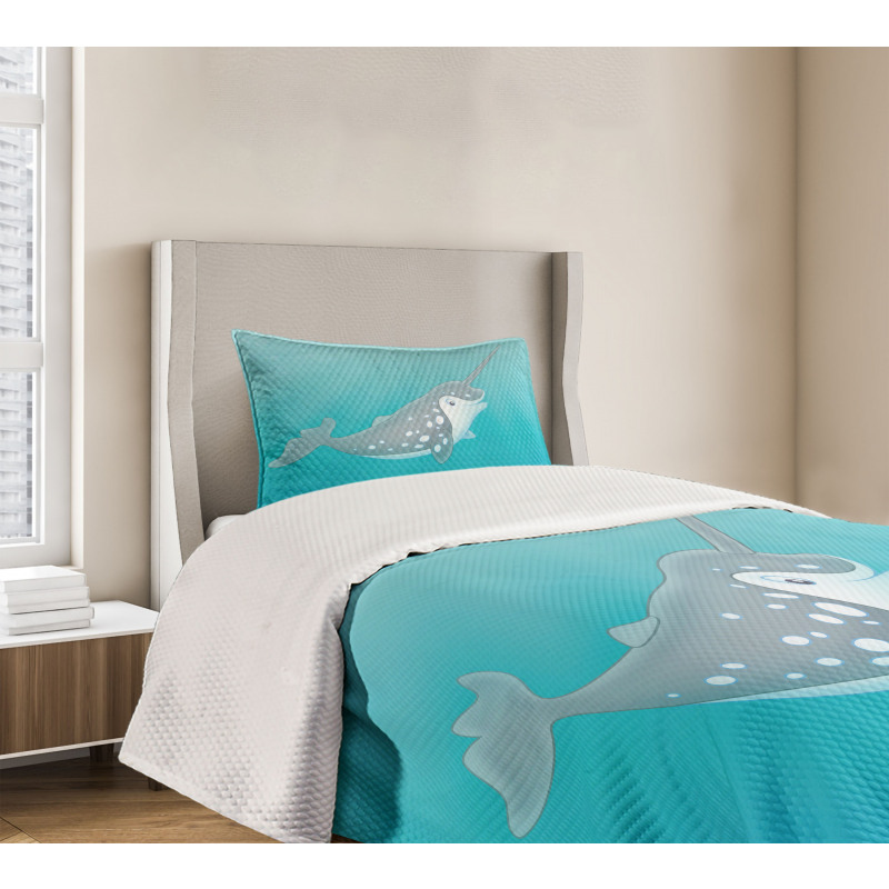 Cartoon Mammal Drawing Bedspread Set