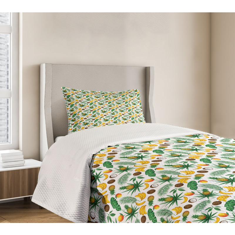 Coconut Pineapple Bedspread Set