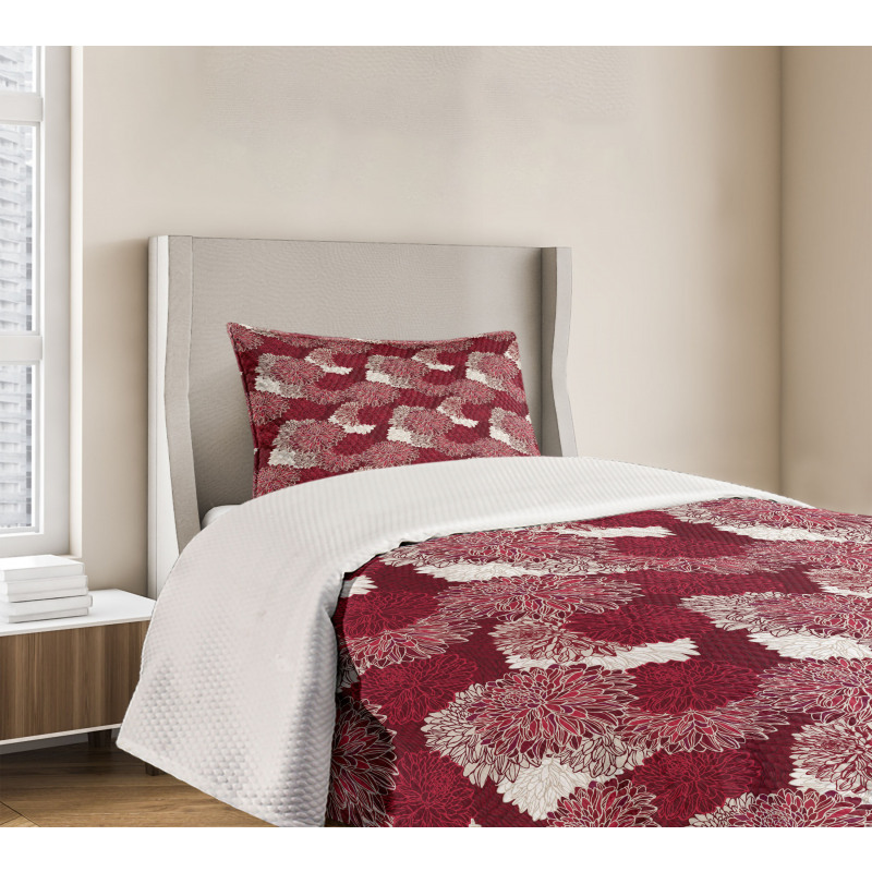 Chrysanthemums Bedspread Set