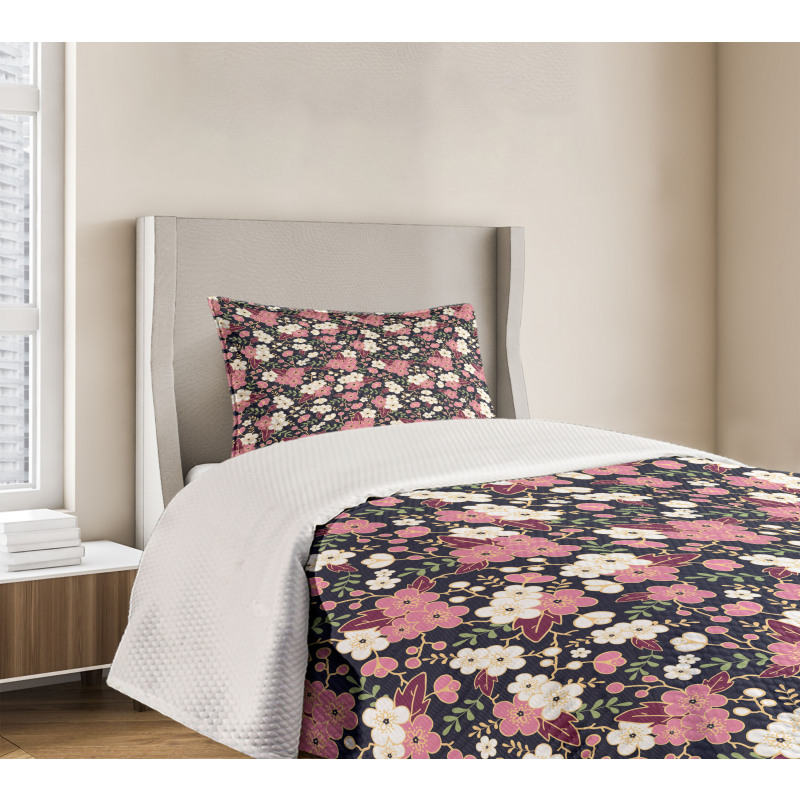 Night Garden Sakura Bedspread Set