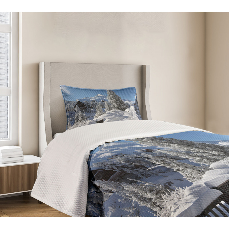 Winter Season in North Bedspread Set