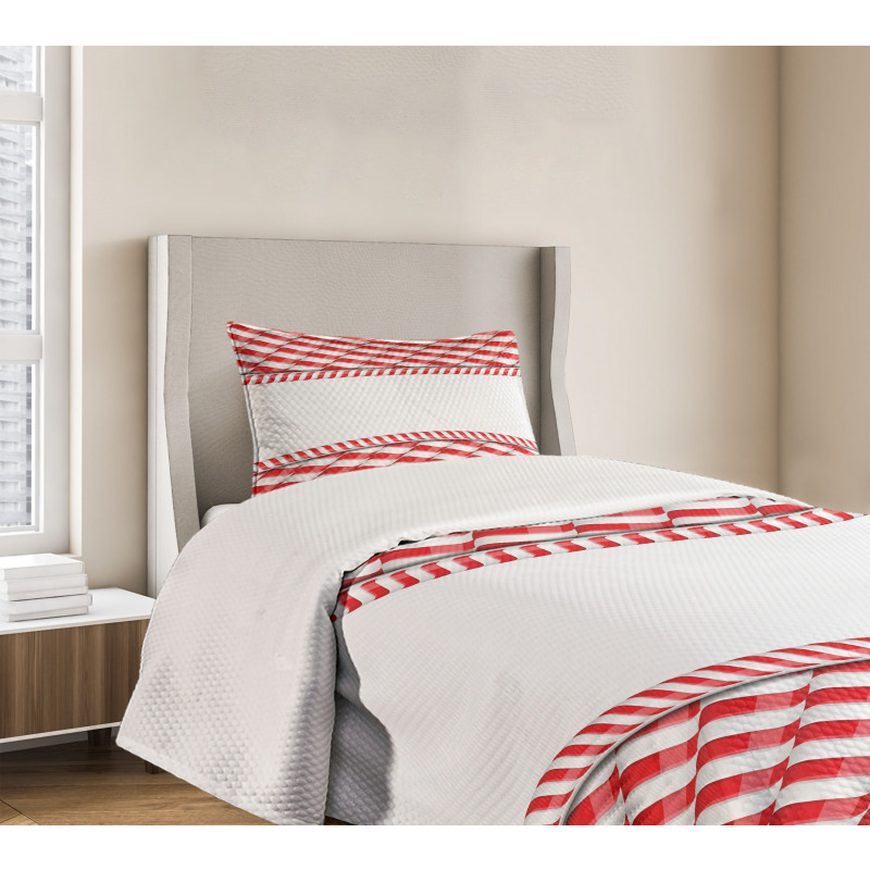 Abstract Xmas Border Bedspread Set