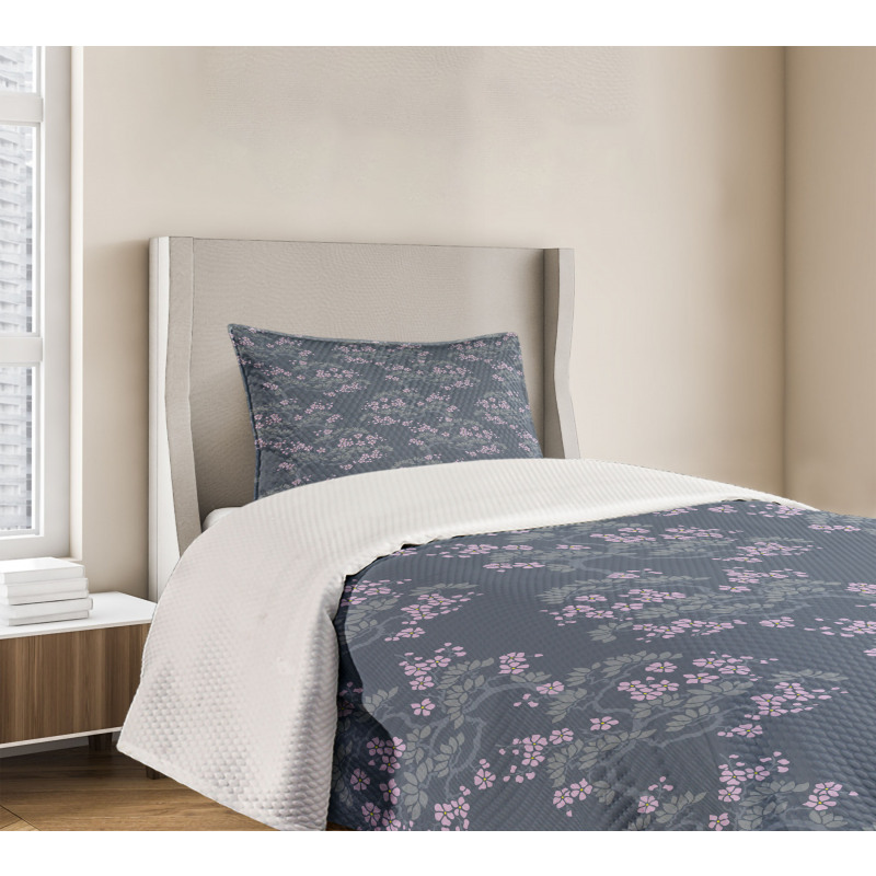 Japanese Plum Blossoms Bedspread Set