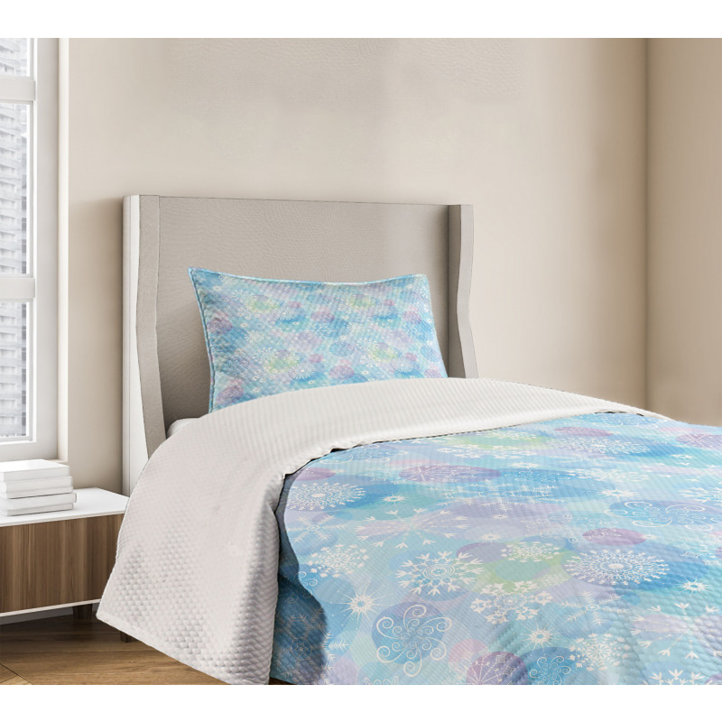 Bokeh Style Circles Bedspread Set