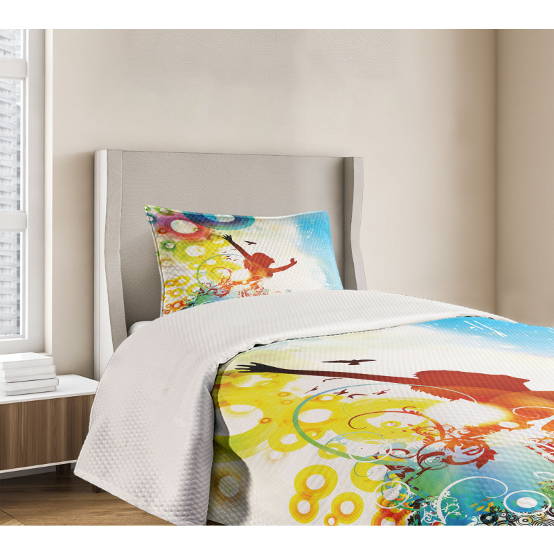 Abstract Woman Bedspread Set