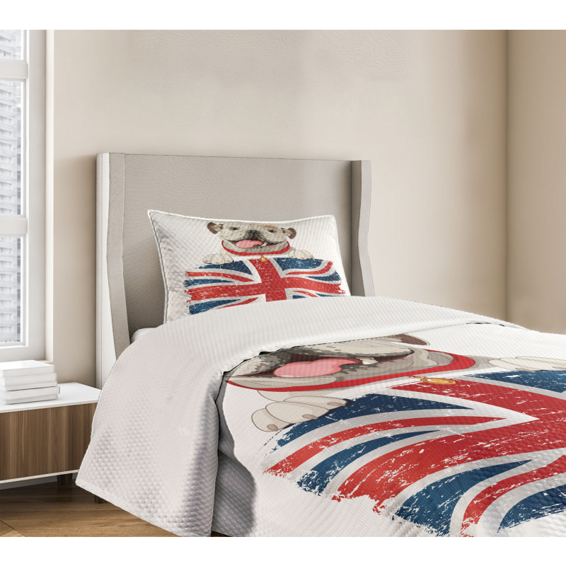 British Dog Bedspread Set