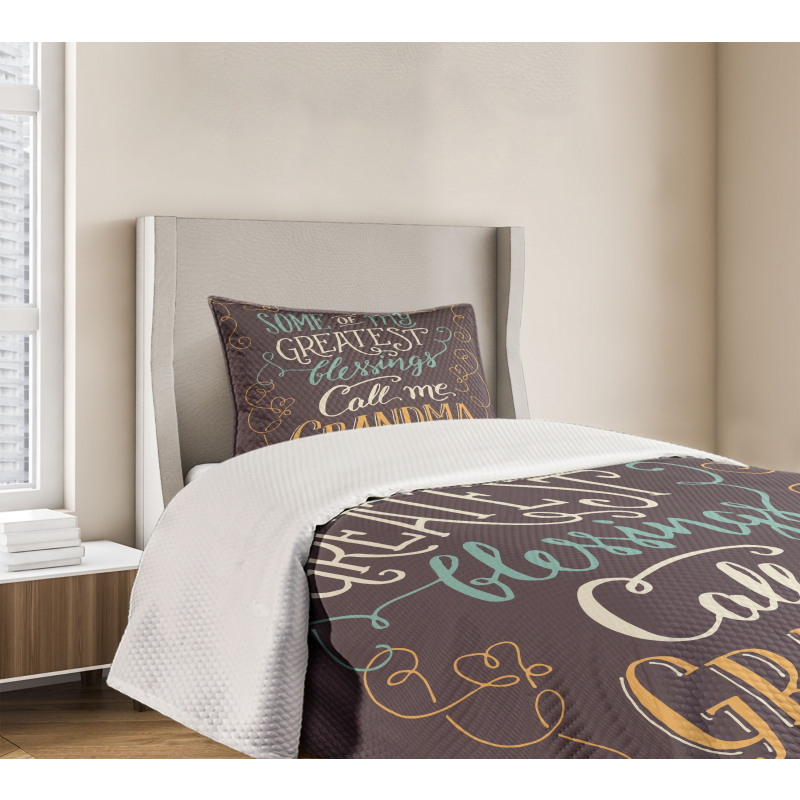 Greatest Words Bedspread Set