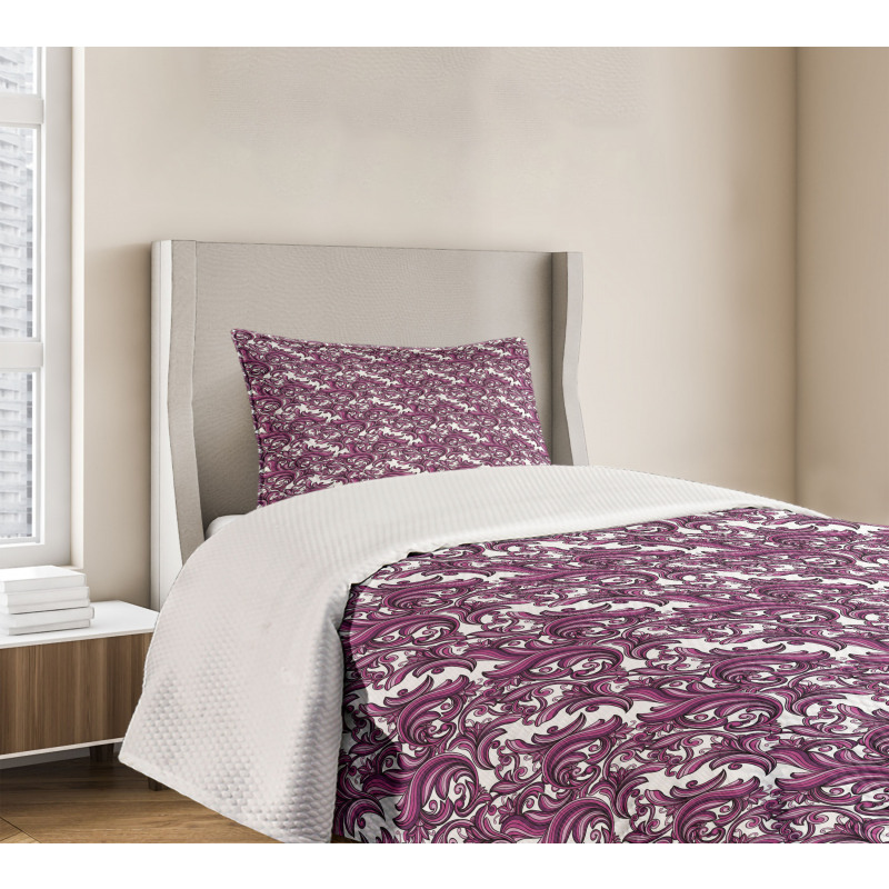 Abstract Floral Art Bedspread Set