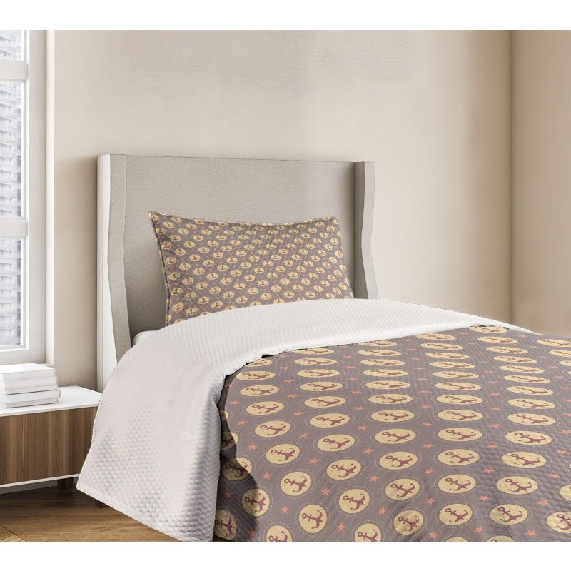 Maritime Pattern Stars Bedspread Set