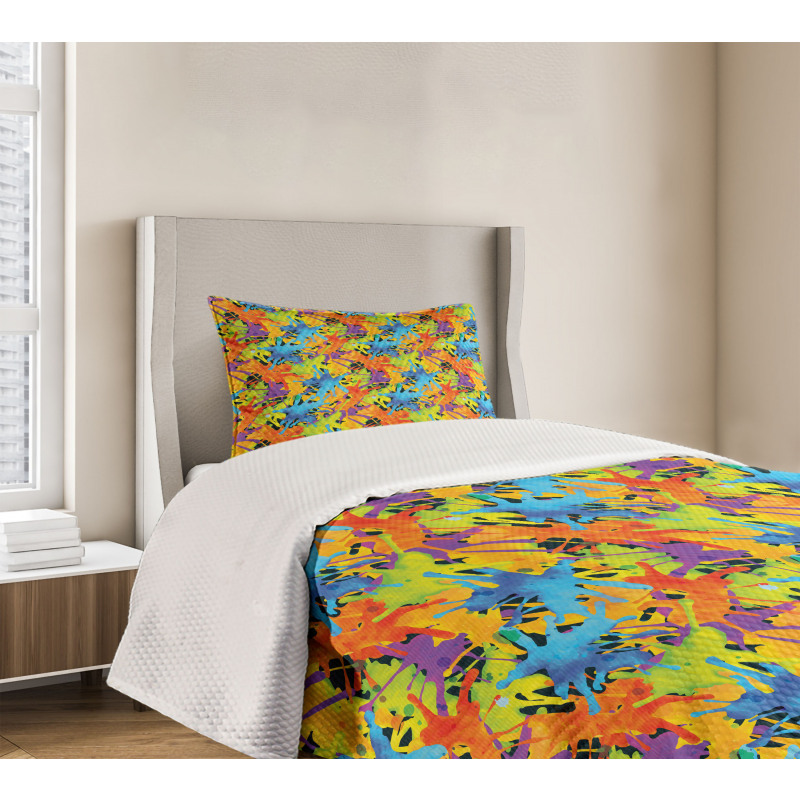 Color Splashes Funky Bedspread Set