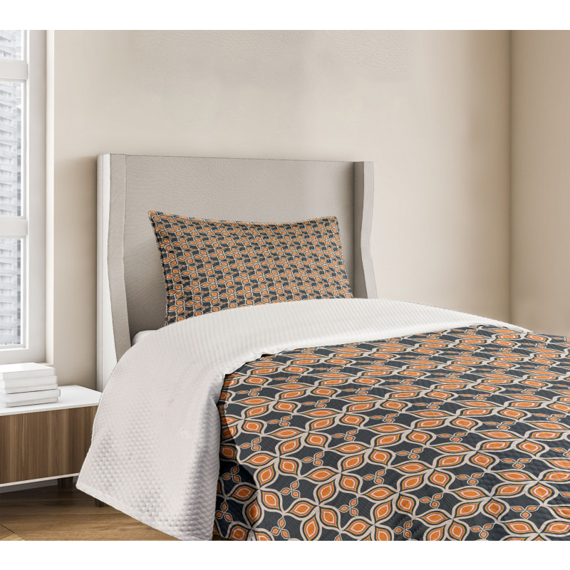 Retro Autumn Foliage Bedspread Set