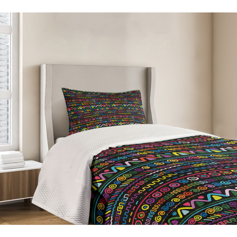 Hand Drawn Art Bedspread Set