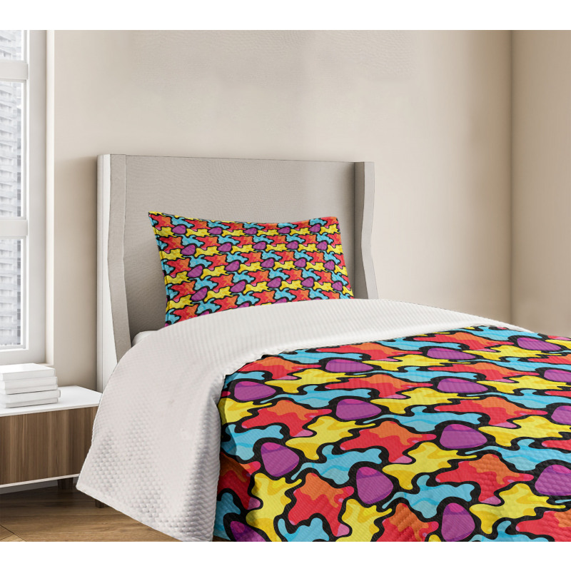 Graffiti Composition Bedspread Set