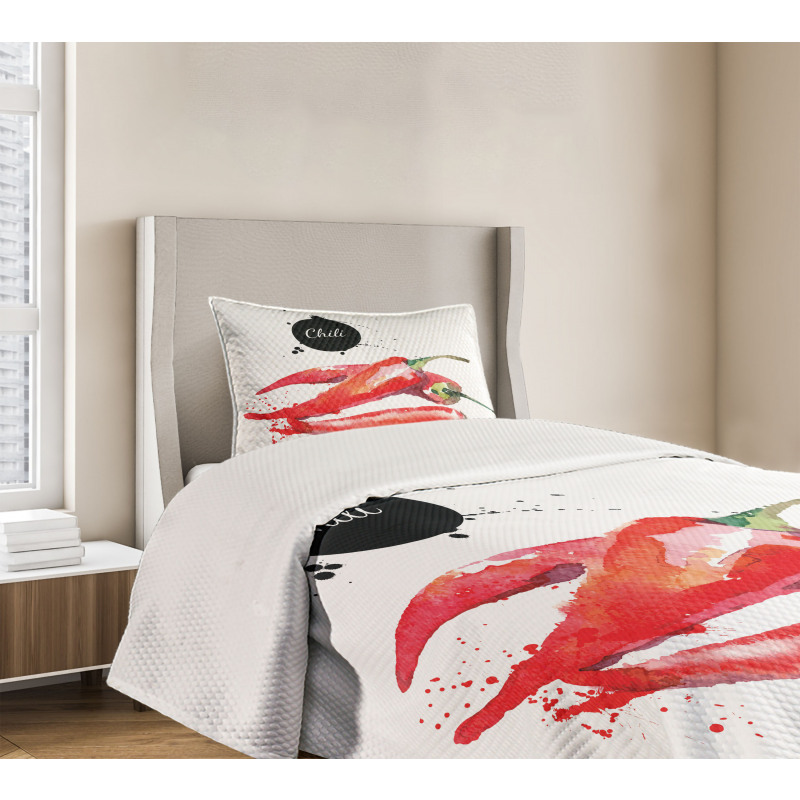 Chili Pepper Hot Spicy Bedspread Set