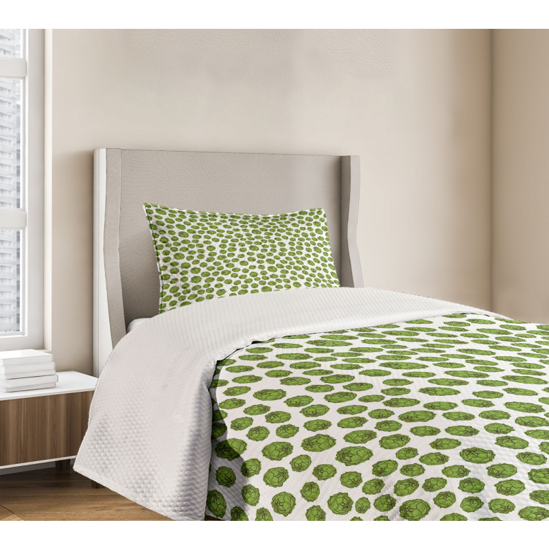 Fresh Artichoke Bedspread Set