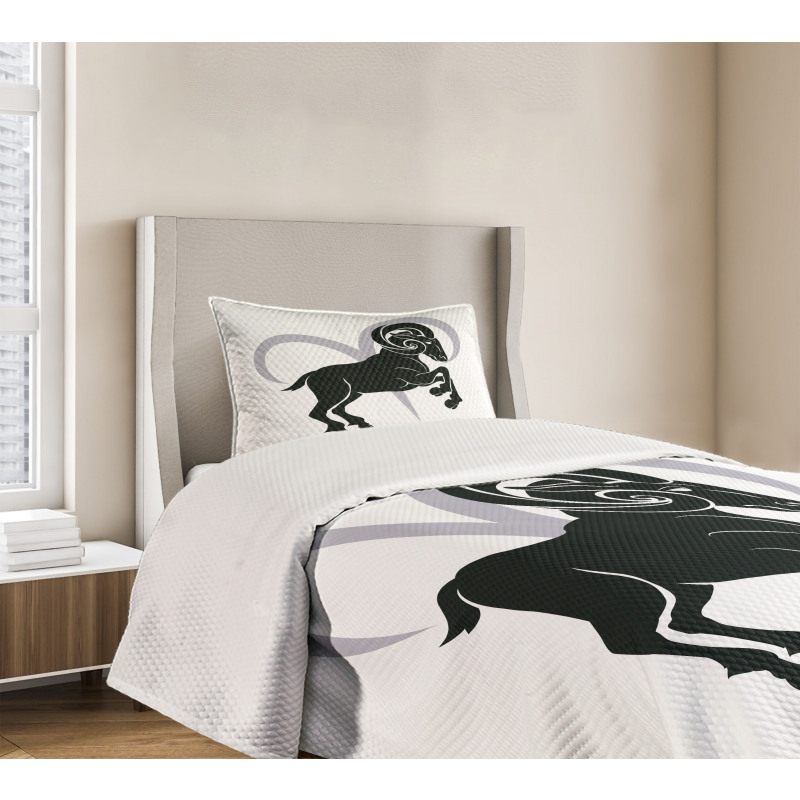 Ram Silhouette Bedspread Set
