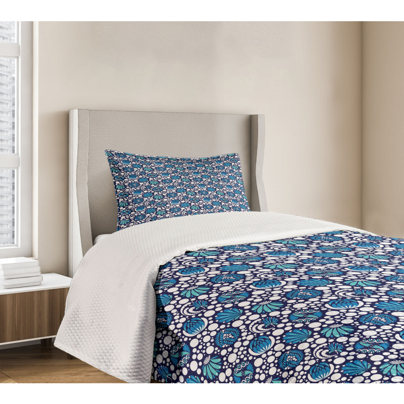 Floral Dotted Bedspread Set