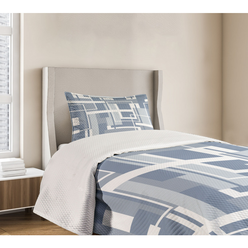 Futuristic Stripes Bedspread Set