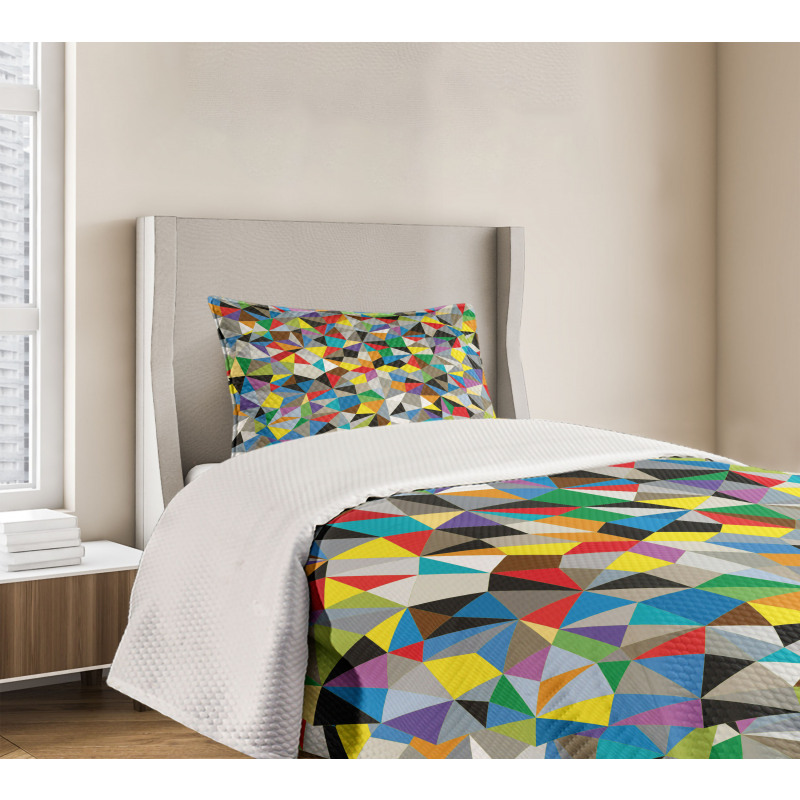 Geometric Mosaic Motif Bedspread Set