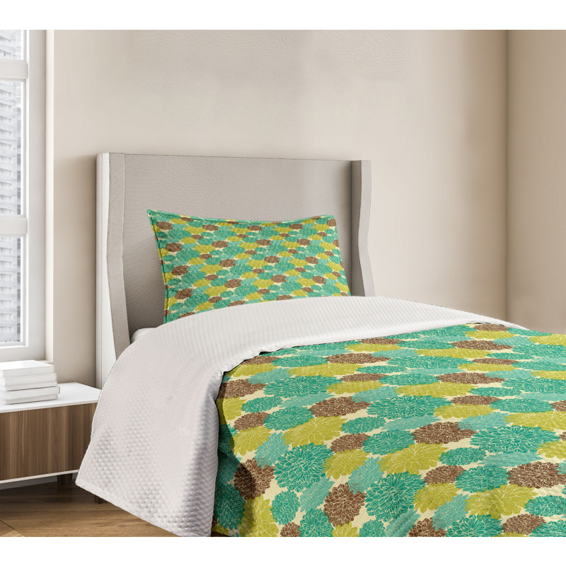 Abstract Spring Growth Bedspread Set