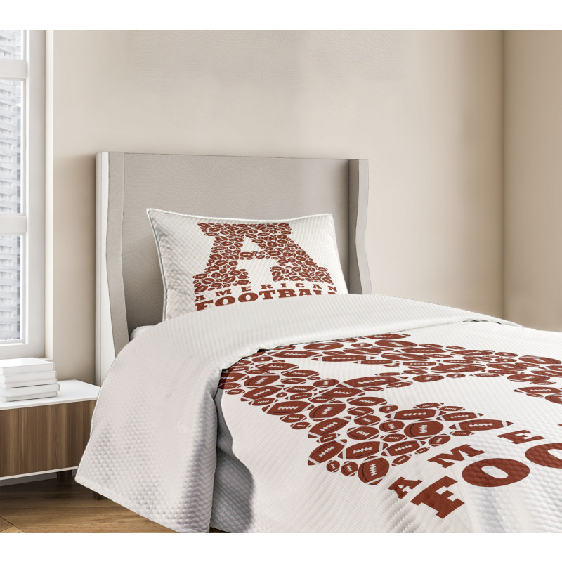 American Football Bedspread Set