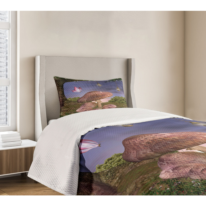 Enchanted Forest Fungi Bedspread Set