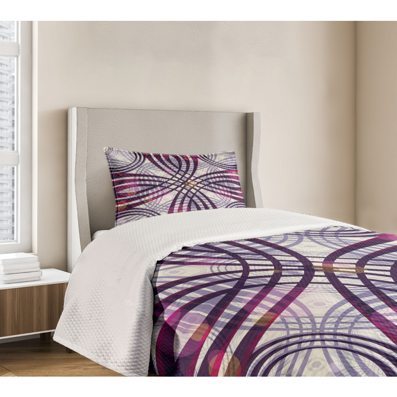 Groovy Geometric Bedspread Set