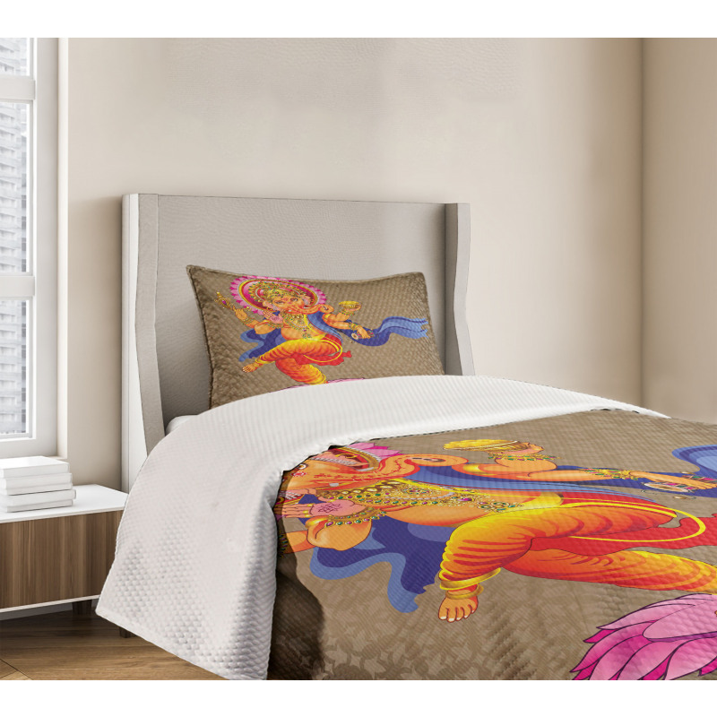 Dancing Asian Icon Bedspread Set