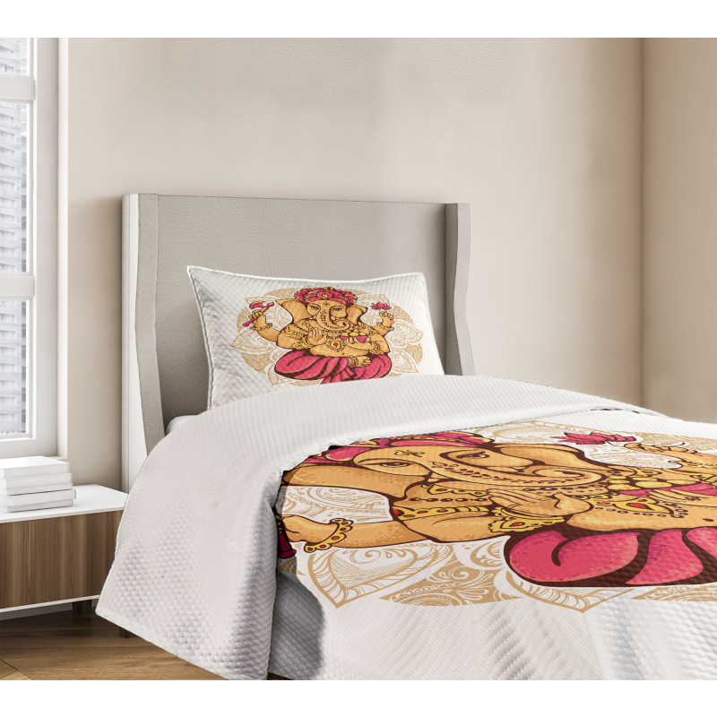 Dancing Animal Motif Art Bedspread Set