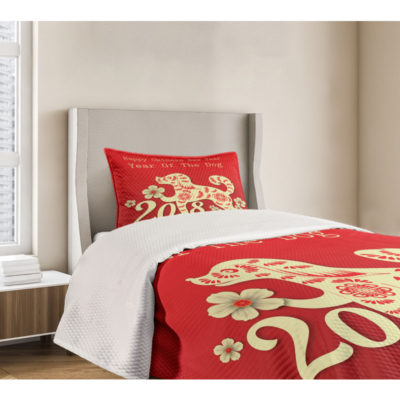 Leaves Hearts Bedspread Set