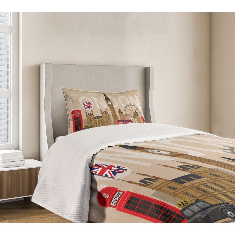 Britain Landmarks Bedspread Set