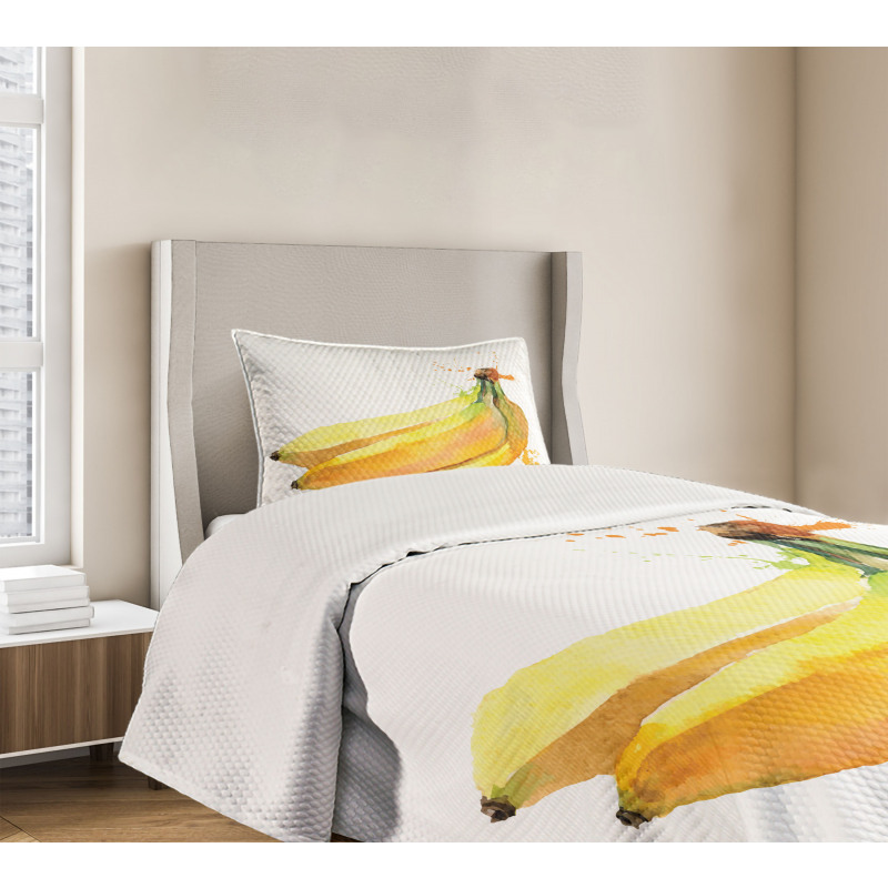 Tropical Illustration Bedspread Set