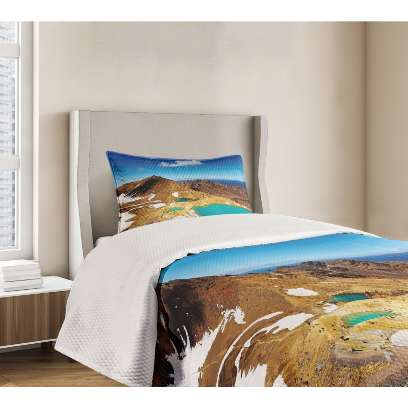 Emerald Lakes Photo Bedspread Set